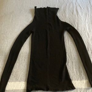 Rick Owens fitted turtleneck long sweater